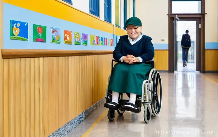 특수교육 법률 - **Prompt:** A brightly lit, modern inclusive classroom in a Russian primary school. In the foregroun...