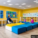 Home 19 특수교육과 특수교육 기관 평가 - A bright, modern special education classroom in Russia designed for children with diverse developmen...
