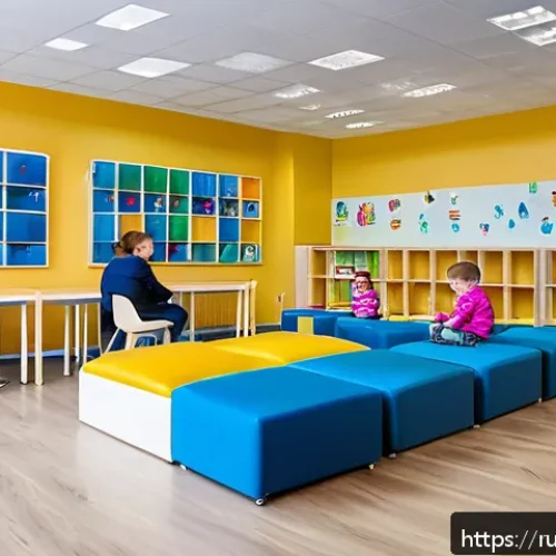 Home 31 특수교육과 특수교육 기관 평가 - A bright, modern special education classroom in Russia designed for children with diverse developmen...